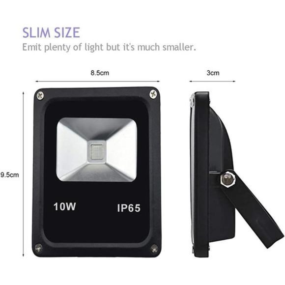 Black Light 10w UV Black Light Outdoor Blacklight IP65 Waterproof Black Light - Picture 4 of 6